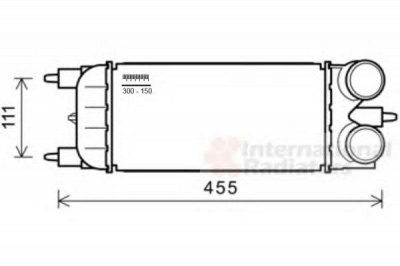 VAN WEZEL 40004365 -  Интеркулер